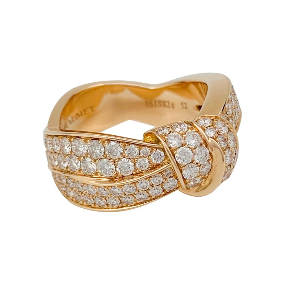 Bague Chaumet, "Liens Séduction", or rose et diamants - Image 4