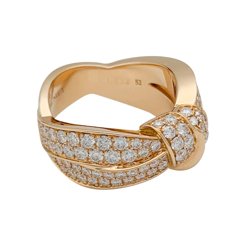 Bague Chaumet, "Liens Séduction", or rose et diamants - Image 7