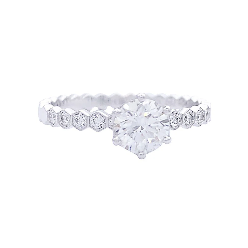 Bague Solitaire Chaumet "Bee my Love" en or blanc en diamants - Image 2