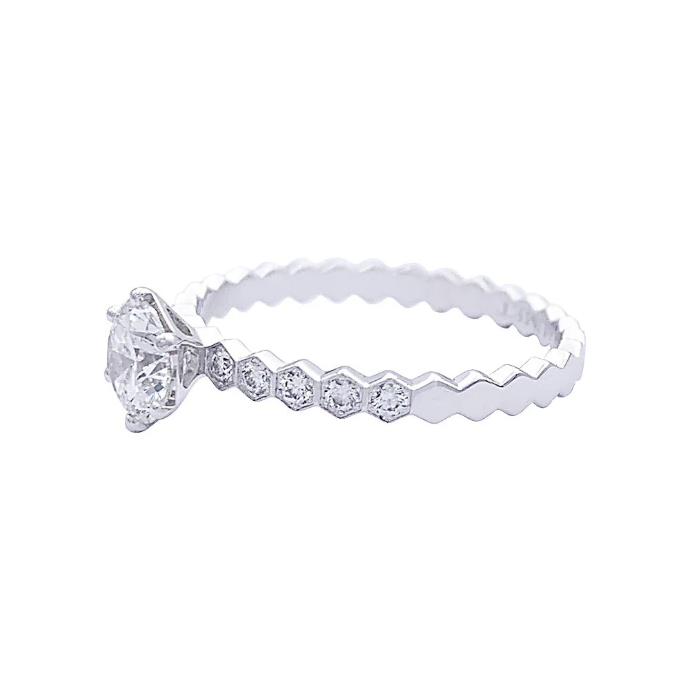 Bague Solitaire Chaumet "Bee my Love" en or blanc en diamants - Image 3