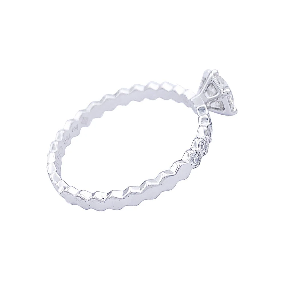 Bague Solitaire Chaumet "Bee my Love" en or blanc en diamants - Image 4