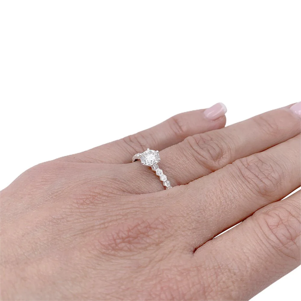 Bague Solitaire Chaumet "Bee my Love" en or blanc en diamants - Image 6