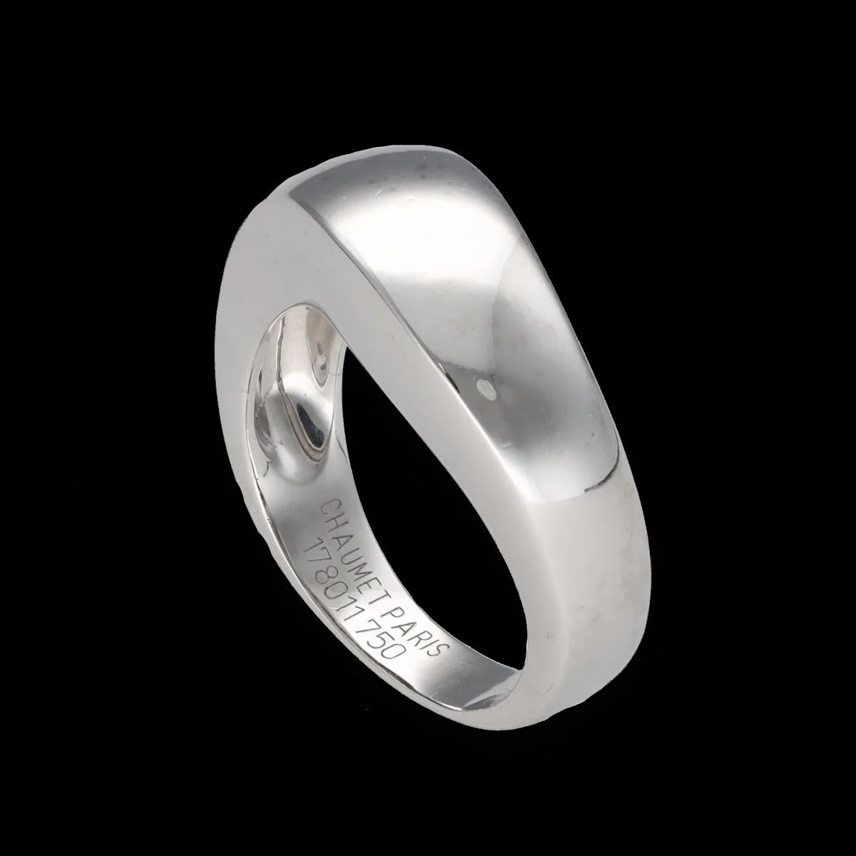 Bague Jonc CHAUMET en or gris - Image 5