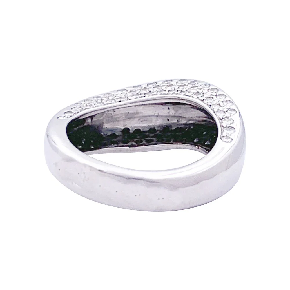 Bague Chaumet, "Valse", or blanc, diamants. - Image 2