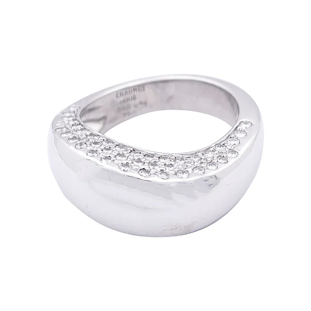 Bague Chaumet, "Valse", or blanc, diamants. - Image 3