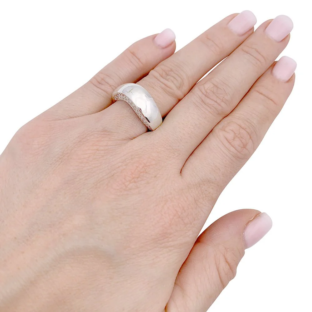 Bague Chaumet, "Valse", or blanc, diamants. - Image 4