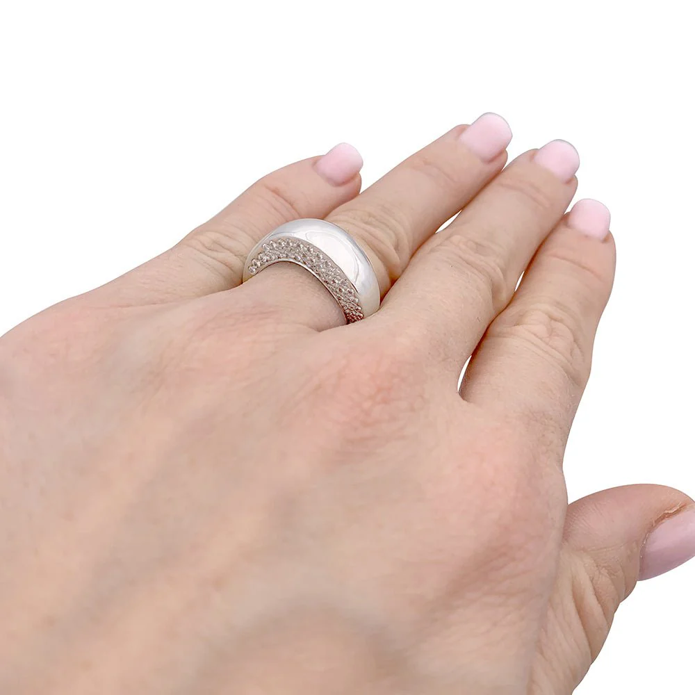 Bague Chaumet, "Valse", or blanc, diamants. - Image 5