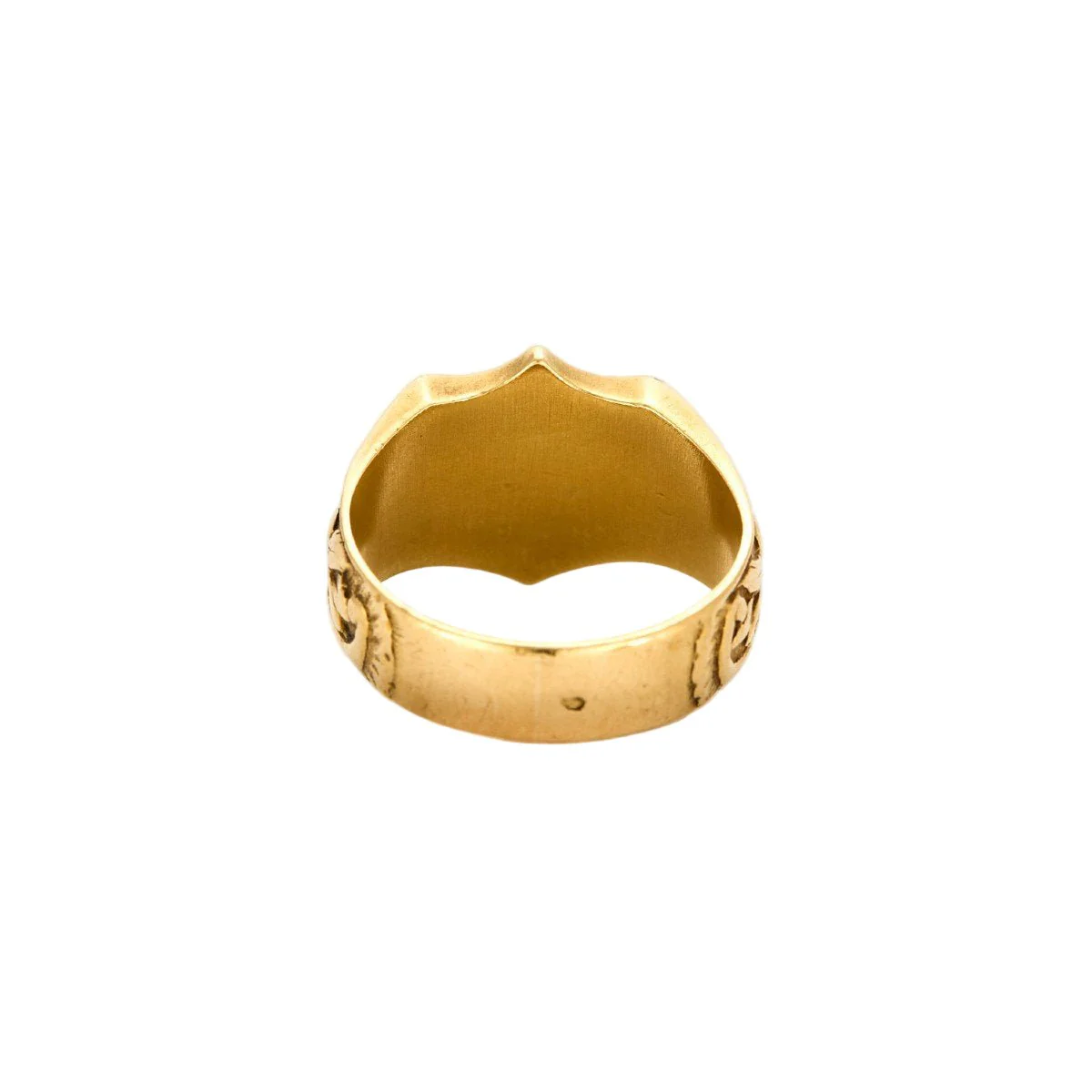 Bague Chevalière en or jaune - Image 5