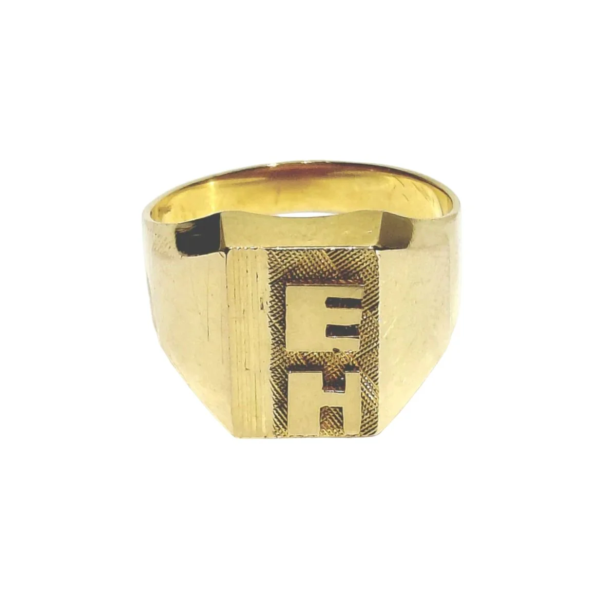 Bague Chevalière en or champagne