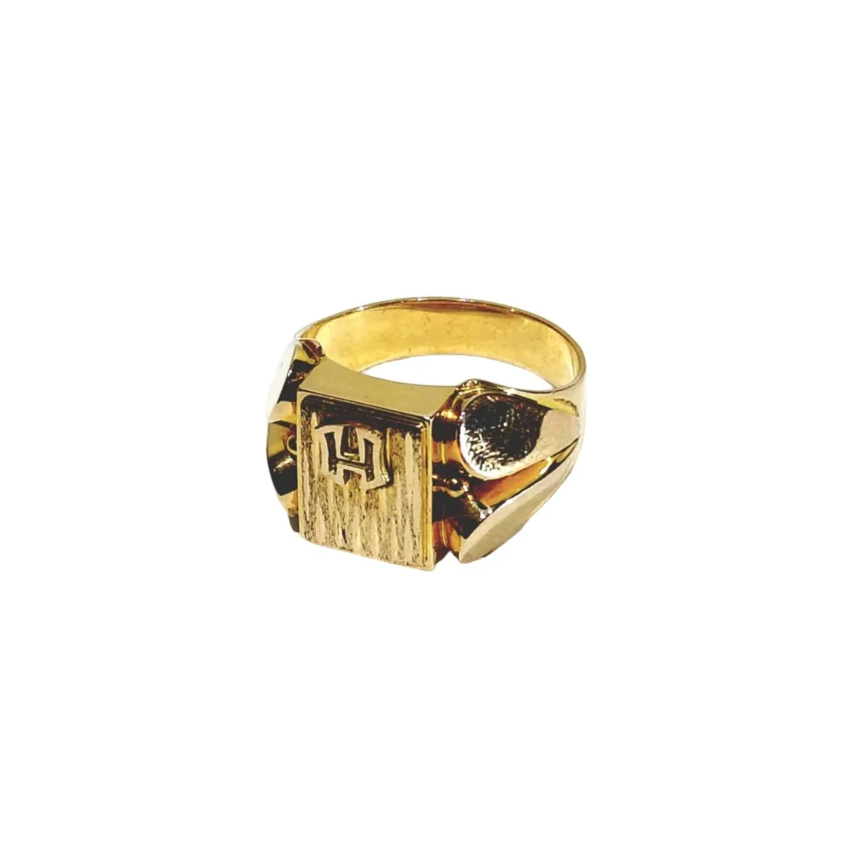 Bague Chevalière en or rose - Image 3