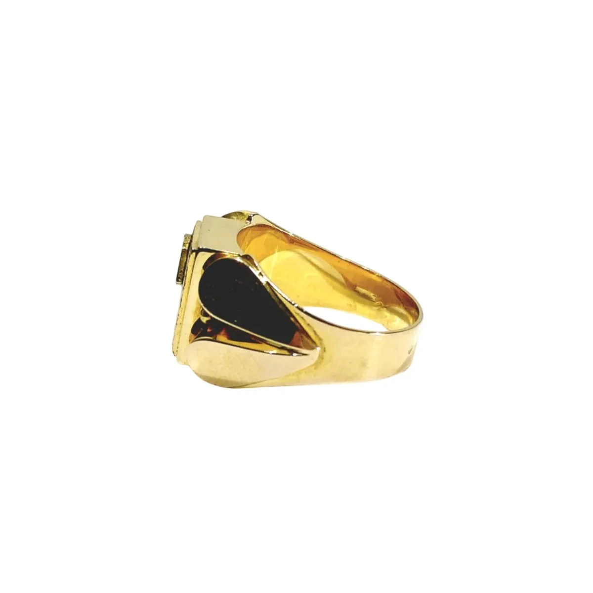 Bague Chevalière en or rose - Image 4