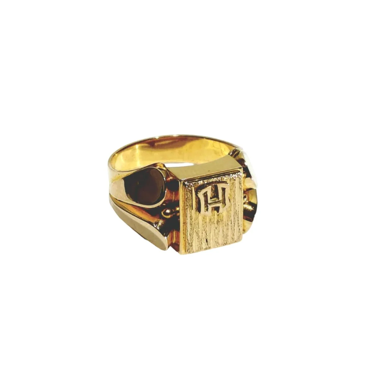 Bague Chevalière en or rose - Image 7