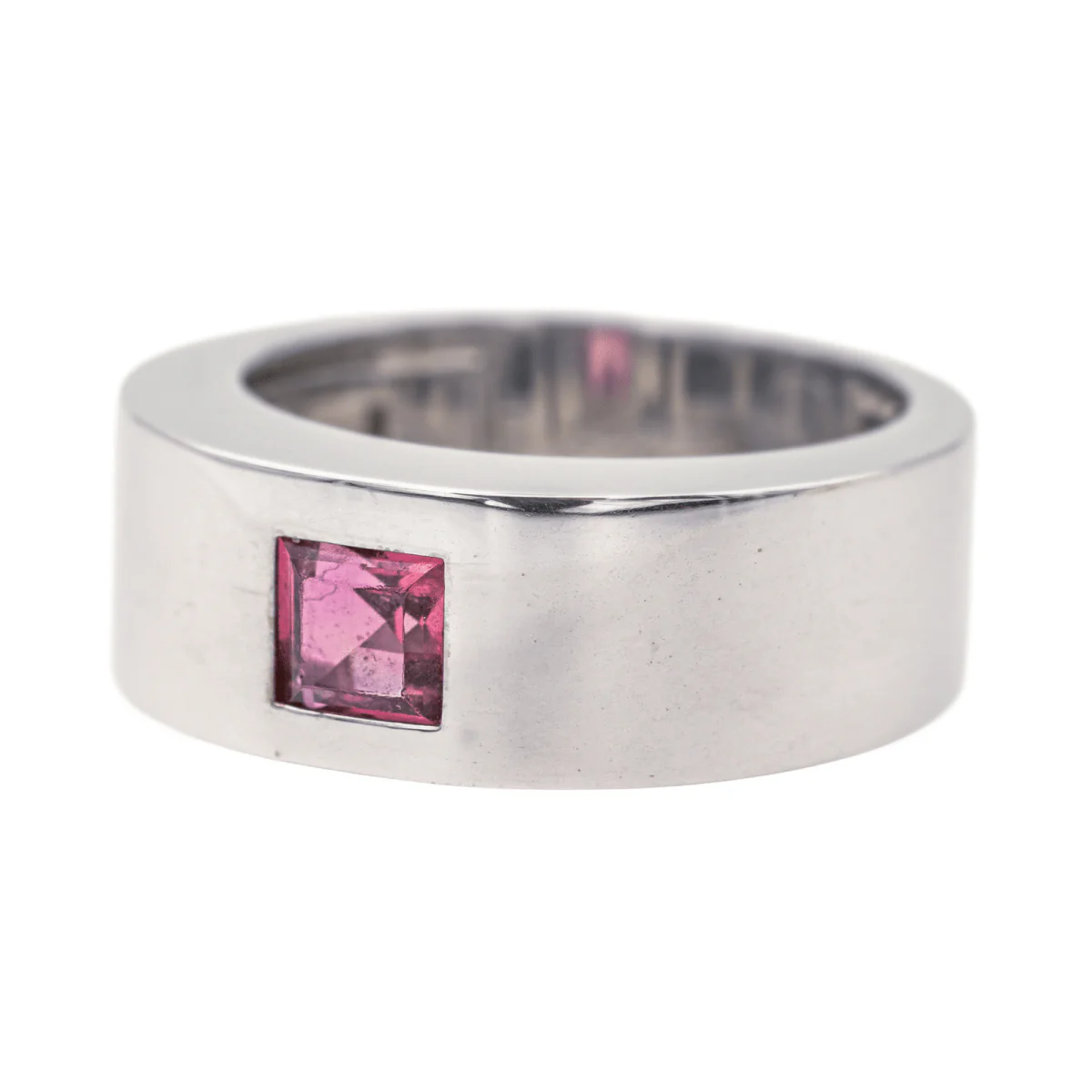 Bague Bandeau CHOPARD en or blanc et tourmaline - Image 3