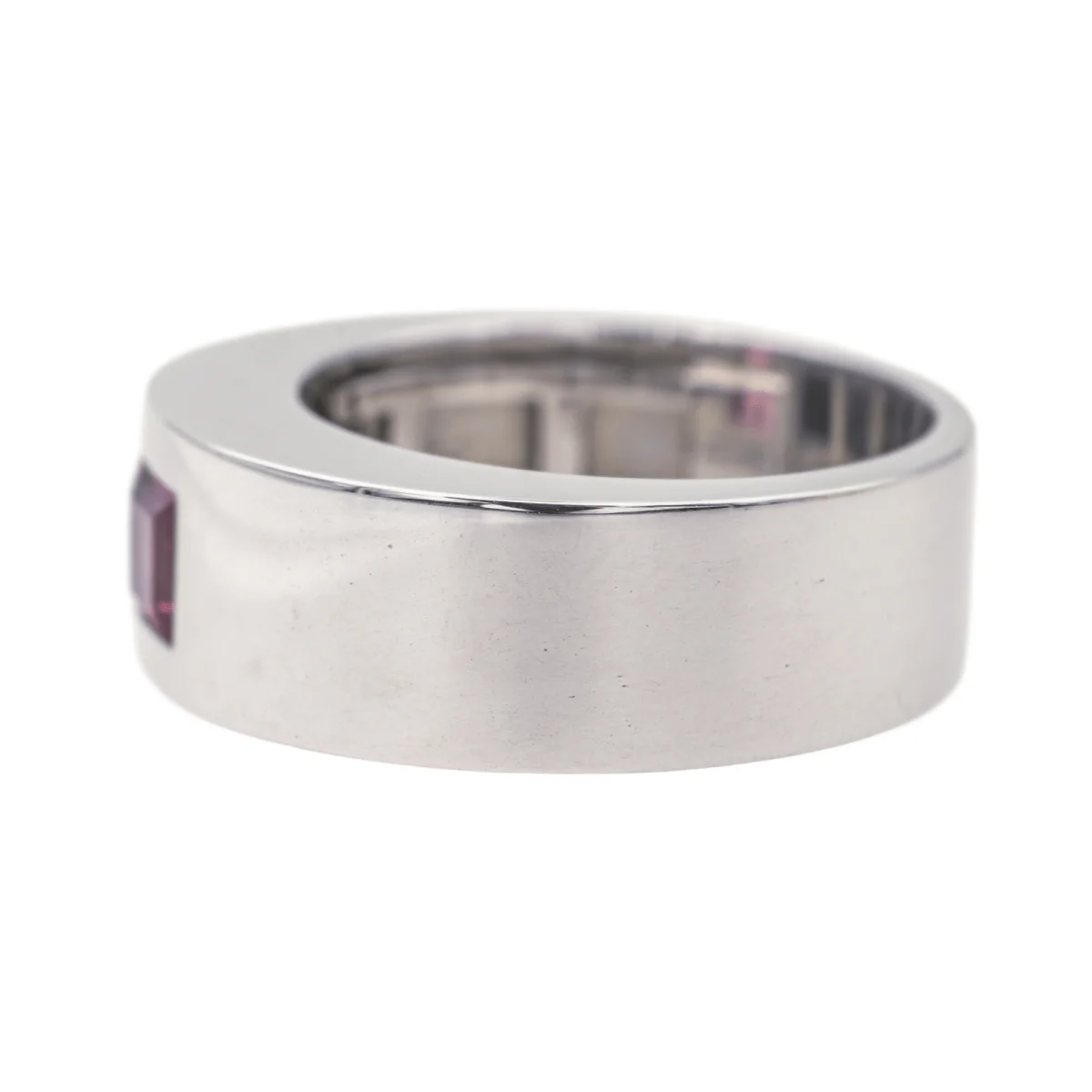 Bague Bandeau CHOPARD en or blanc et tourmaline - Image 4