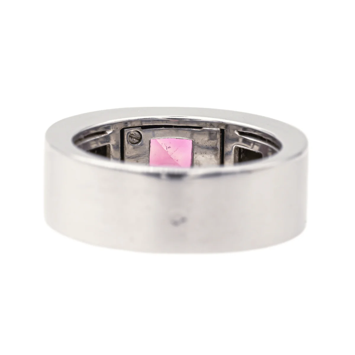 Bague Bandeau CHOPARD en or blanc et tourmaline - Image 5