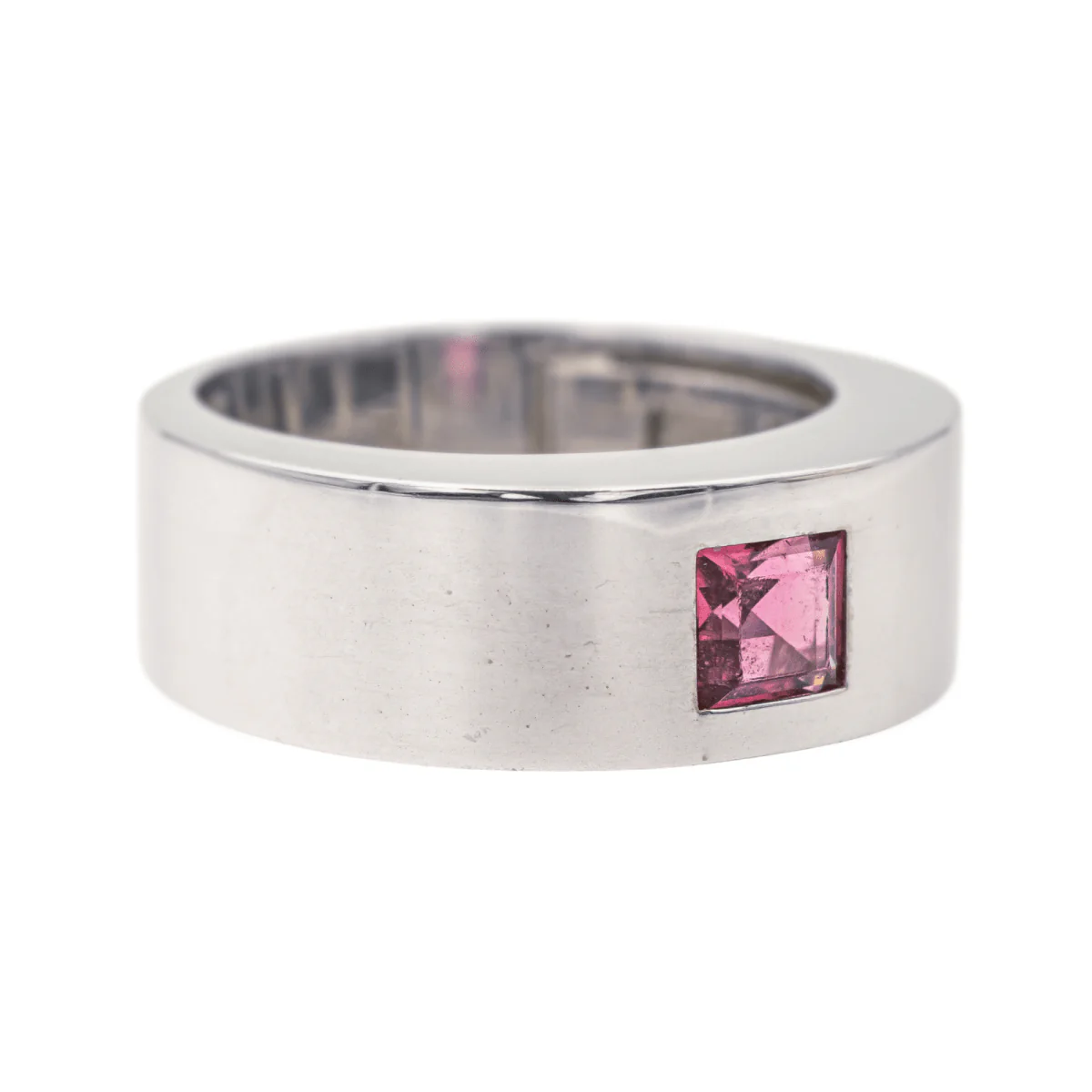 Bague Bandeau CHOPARD en or blanc et tourmaline - Image 6