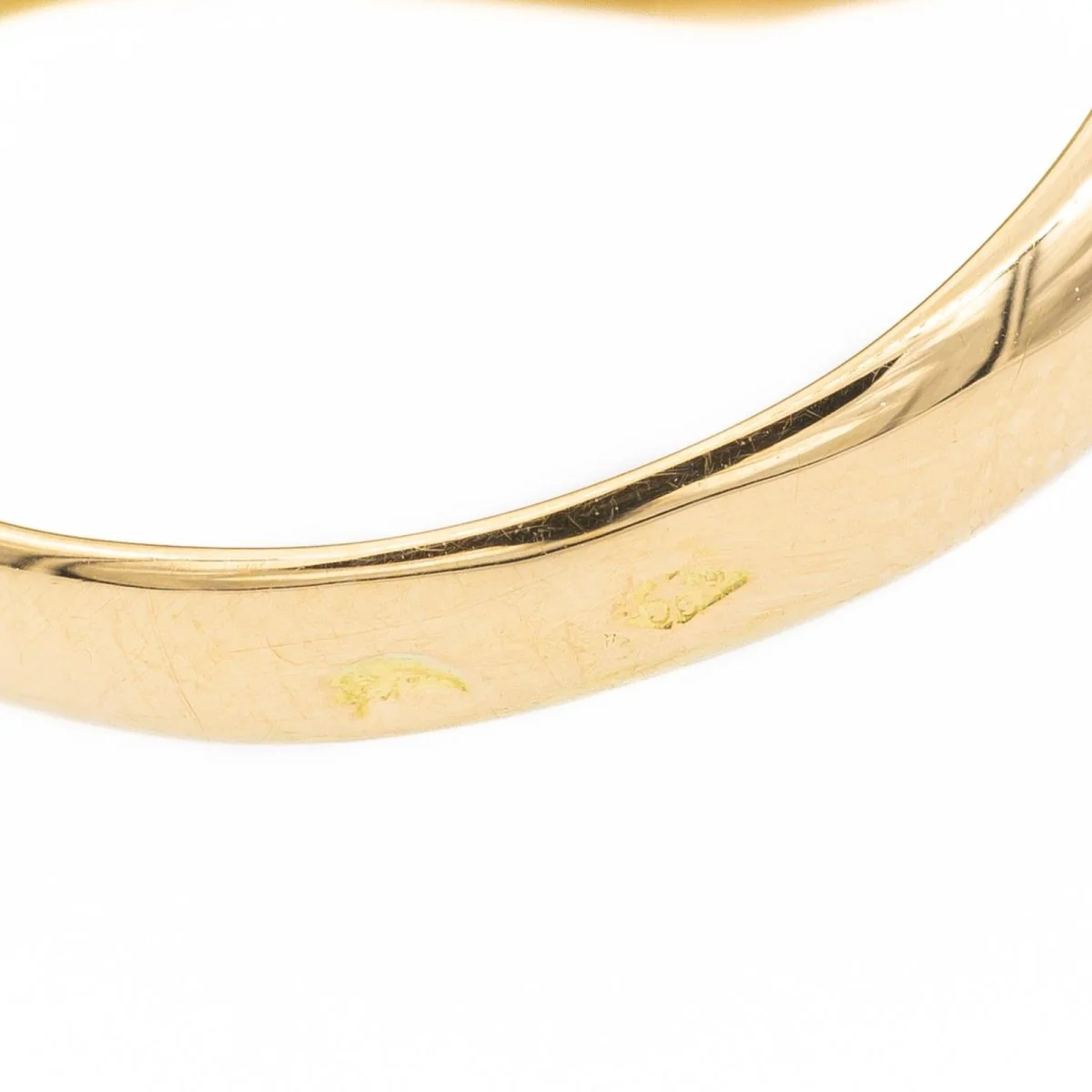Bague Chevalière en or jaune et diamant - Image 6
