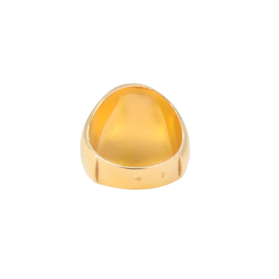 Bague Chevalière Vintage en Or et Onyx - Image 5