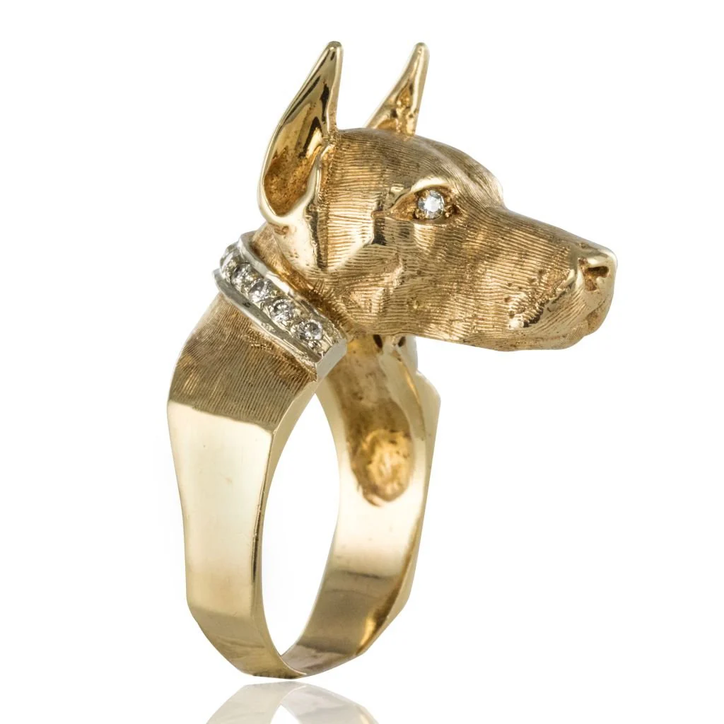 Bague Cocktail PFLUEGER en or jaune et diamants