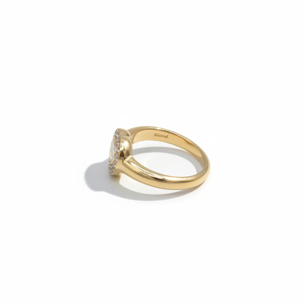 Bague CHOPARD Happy Diamond Coeur en or jaune et diamants - Image 5