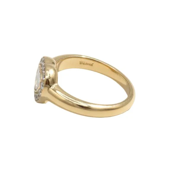 Bague CHOPARD Happy Diamond Coeur en or jaune et diamants - Image 8