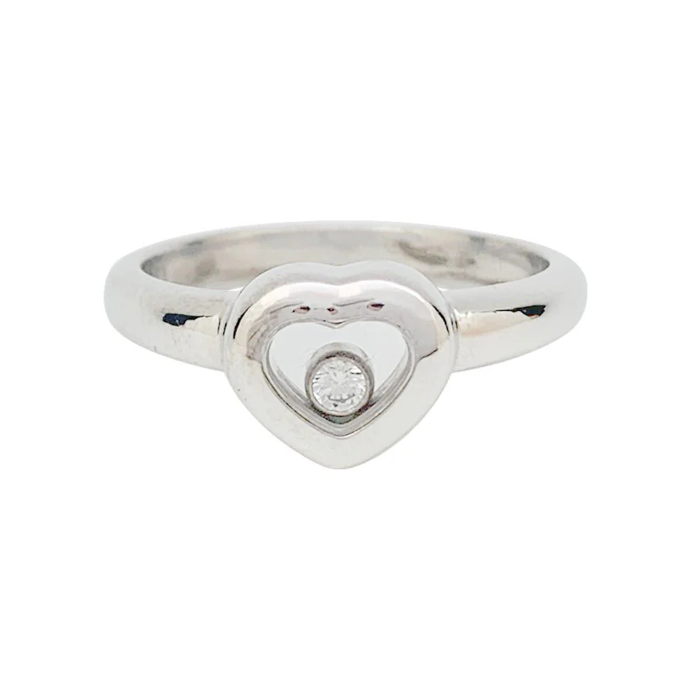 Bague CHOPARD "Happy Diamonds" en or blanc, diamant