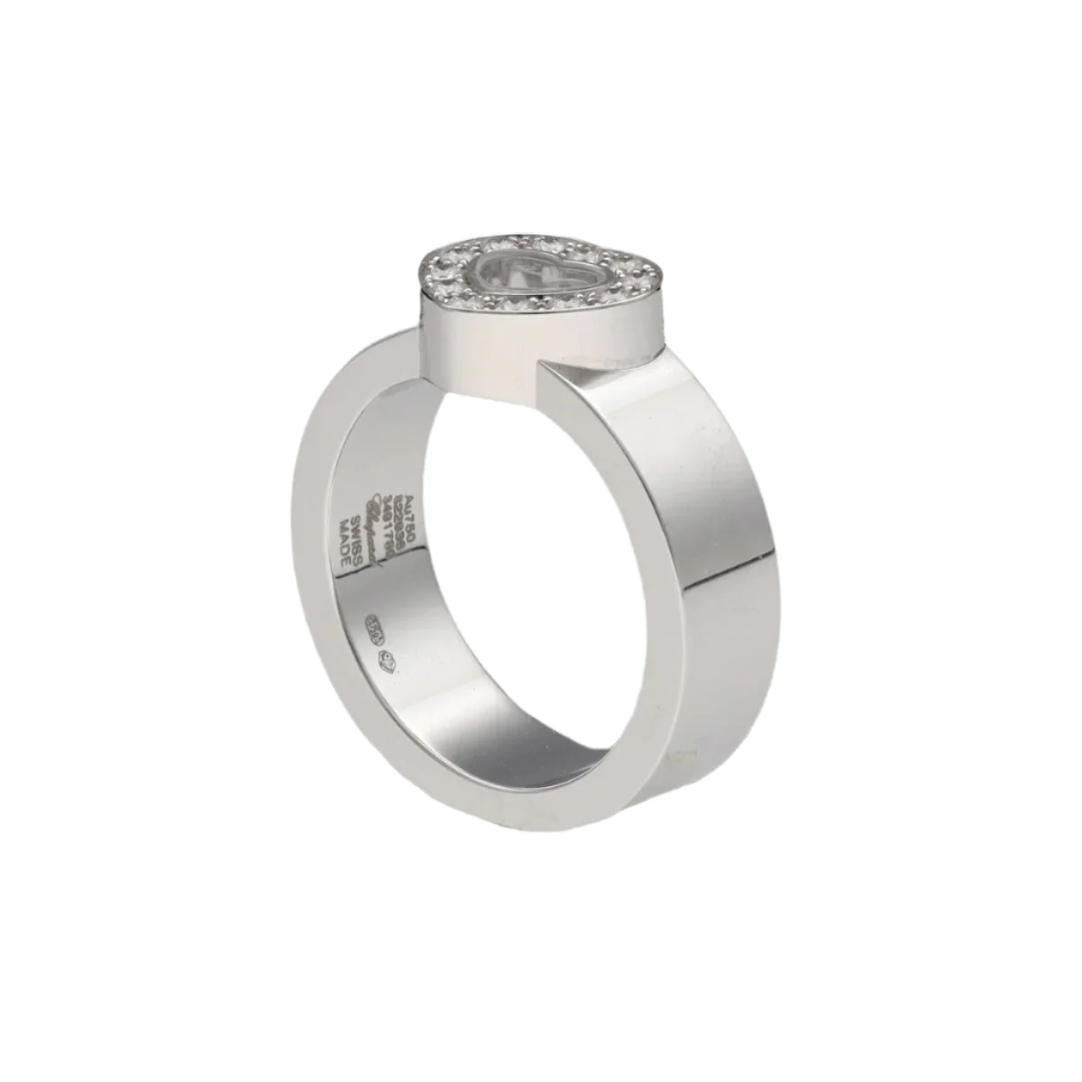 Bague CHOPARD "Happy Diamonds en or blanc et diamants - Image 4