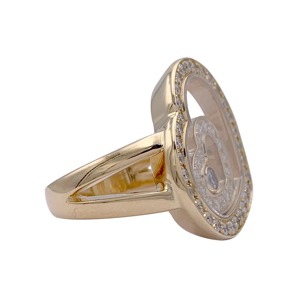 Bague CHOPARD "Happy Spirit" en or blanc et diamants - Image 3