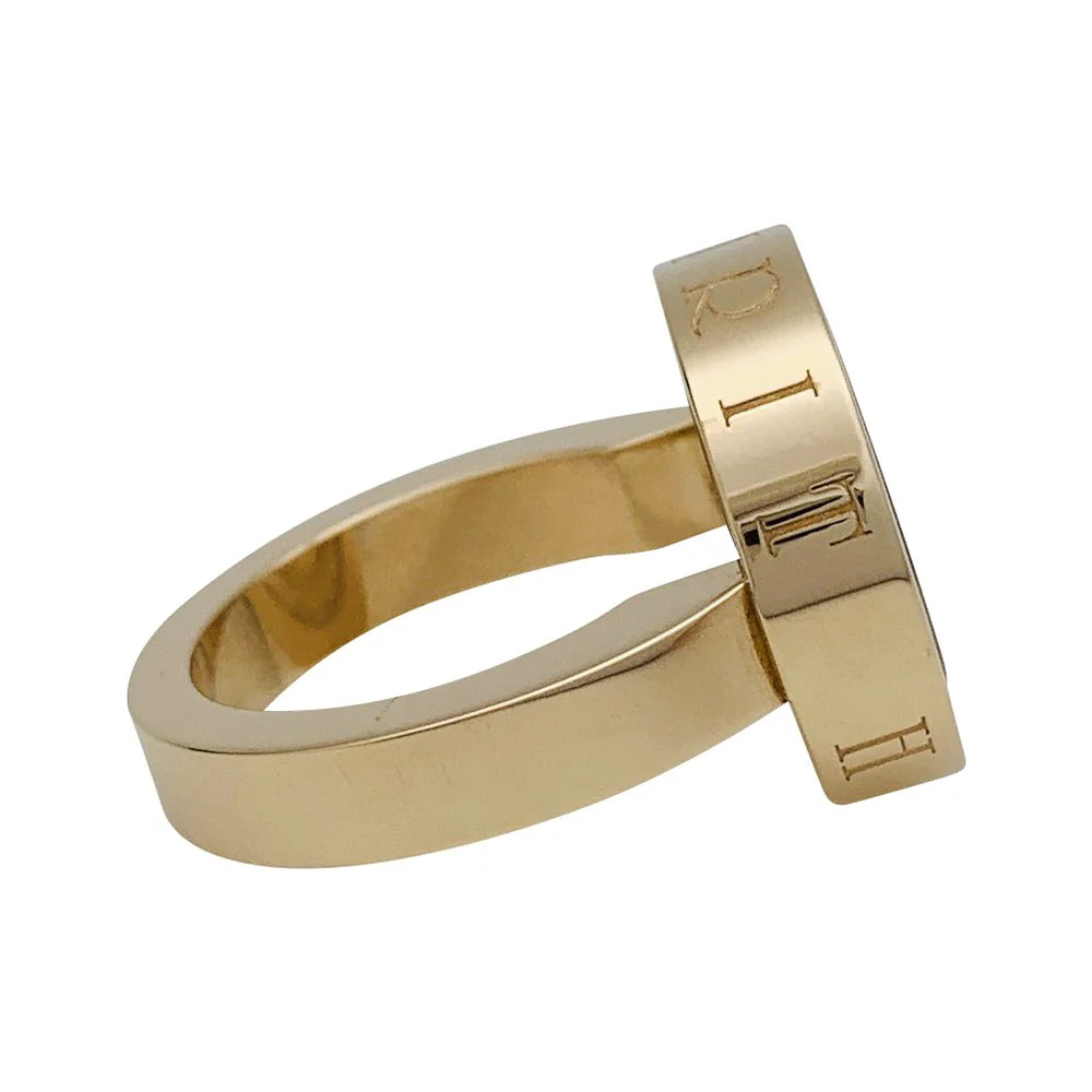 Bague CHOPARD, "Happy Spirit", or jaune, diamant - Image 5