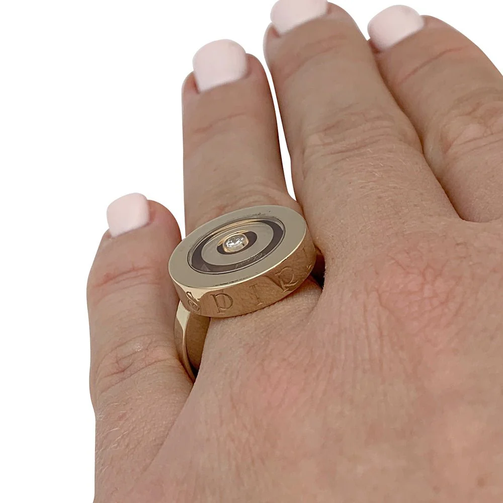 Bague CHOPARD, "Happy Spirit", or jaune, diamant - Image 6