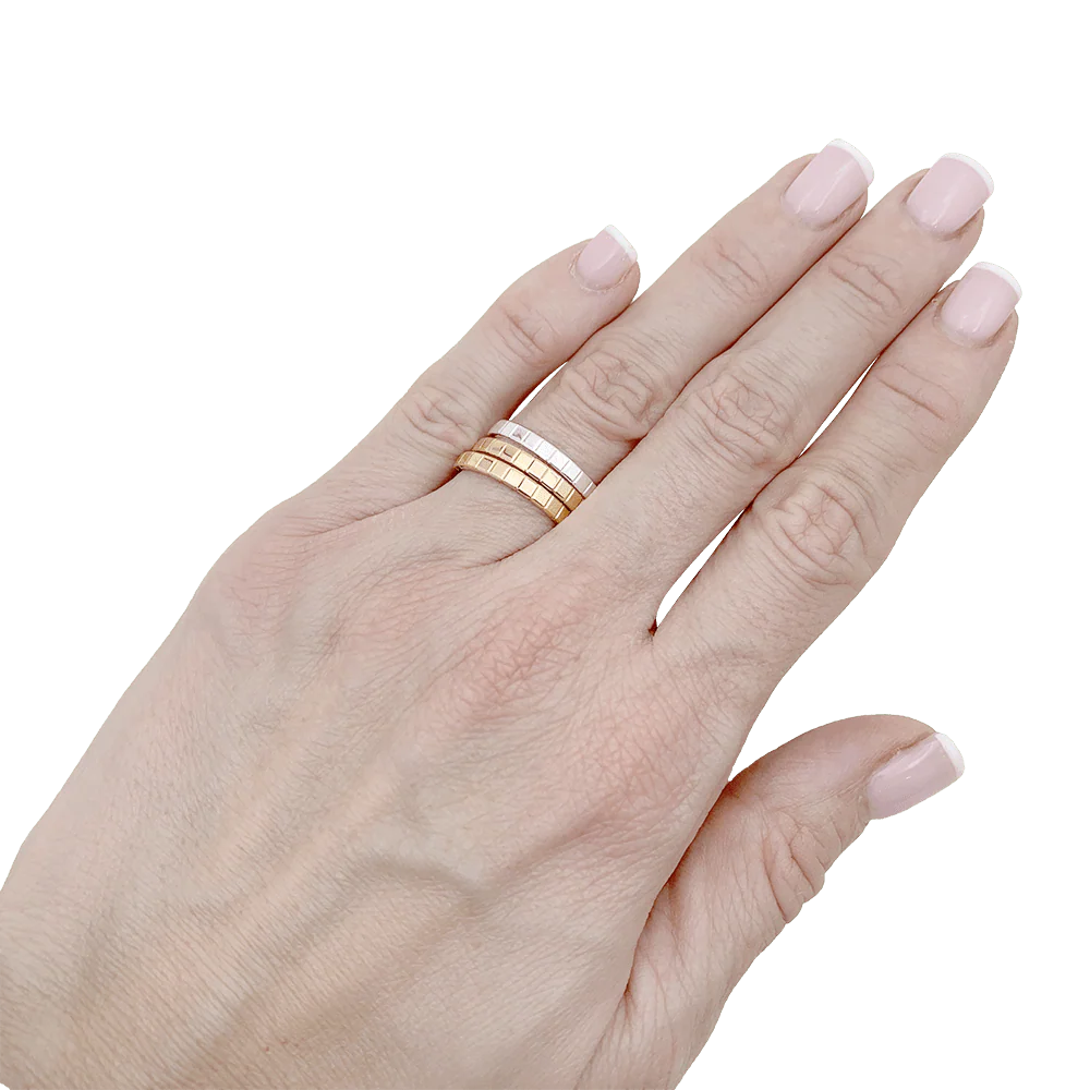 Bague CHOPARD "Ice Cube" en or blanc - Image 2