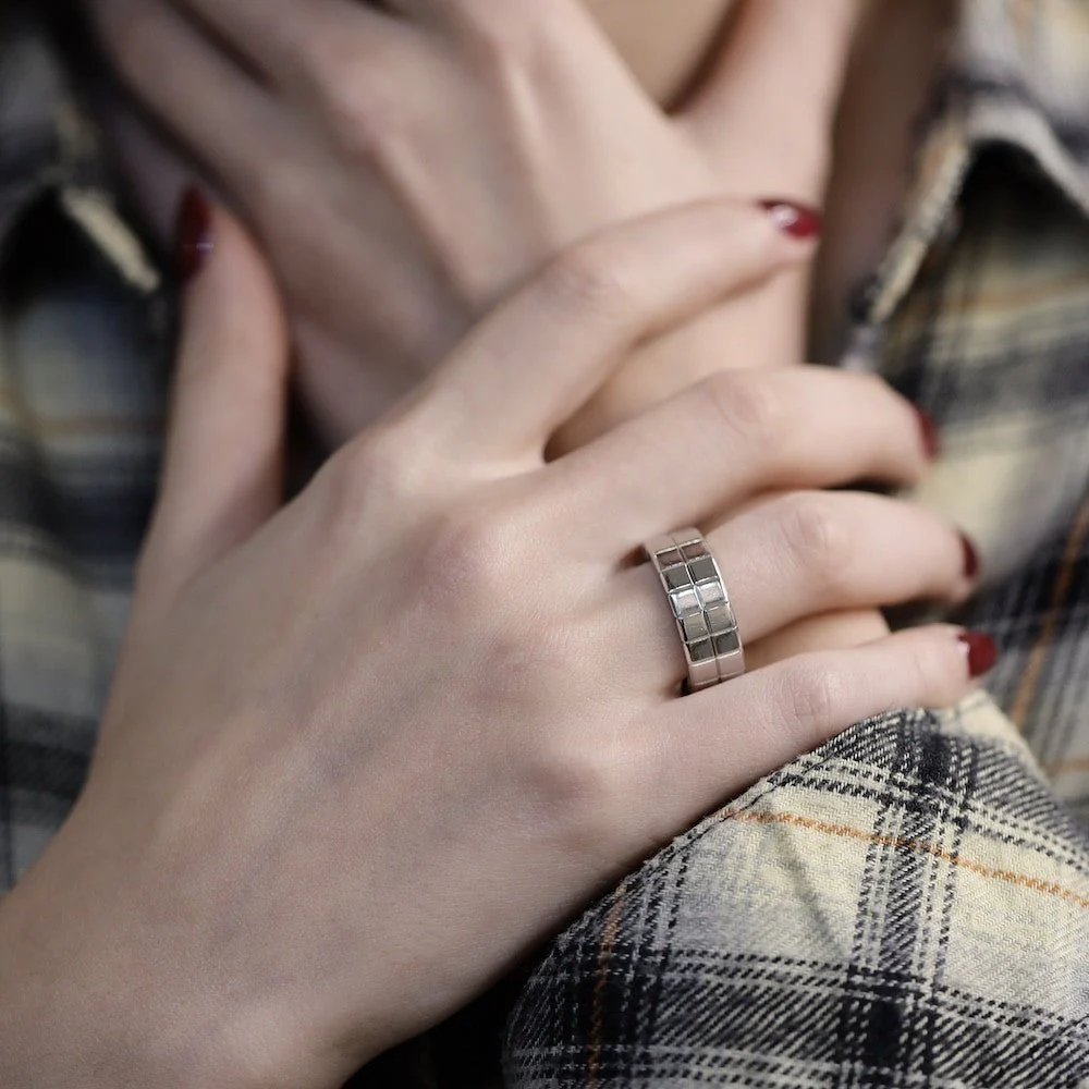 Bague CHOPARD "Ice Cube" en or blanc - Image 2