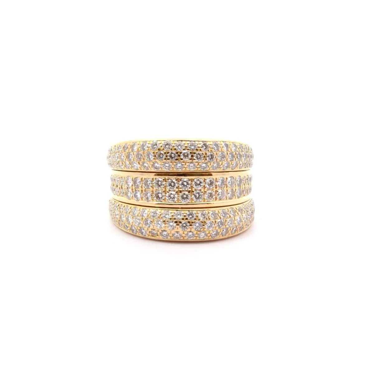 Bague CHOPARD "Strada" en or jaune et diamants