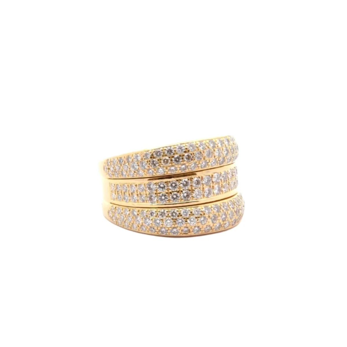 Bague CHOPARD "Strada" en or jaune et diamants - Image 4