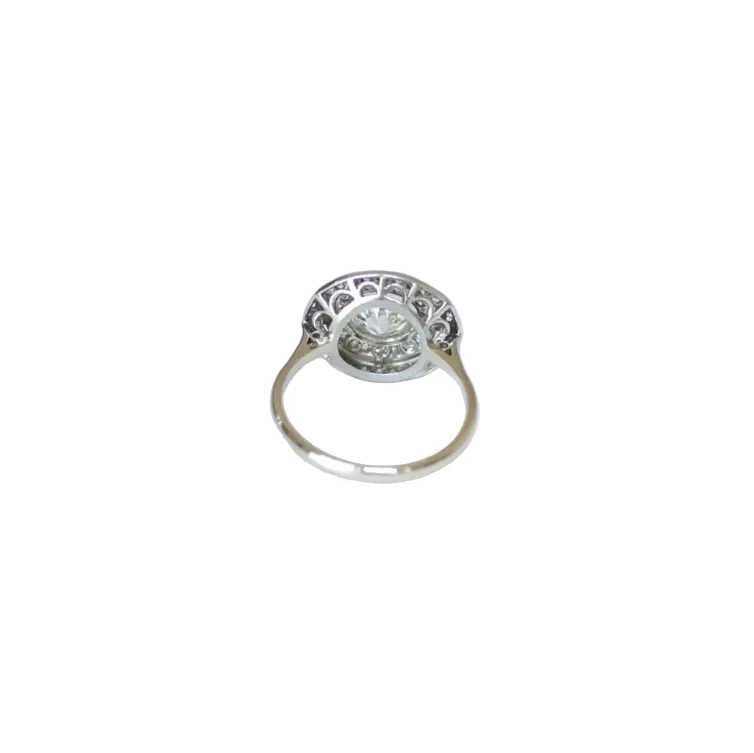 Bague Cible Ronde Art Deco Diamants 1,97 Cts - Image 4