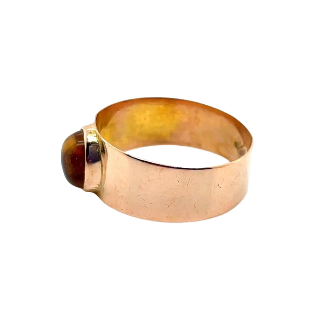 Bague Jonc en or jaune et citrine - Image 2