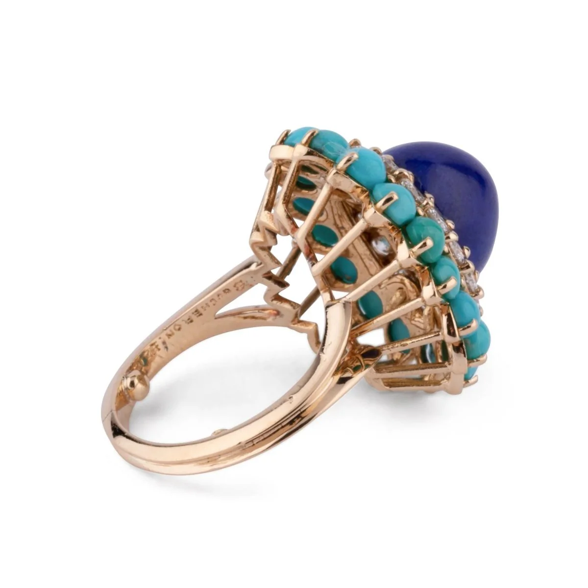 Bague cocktail en or jaune de la maison Boucheron - Image 4