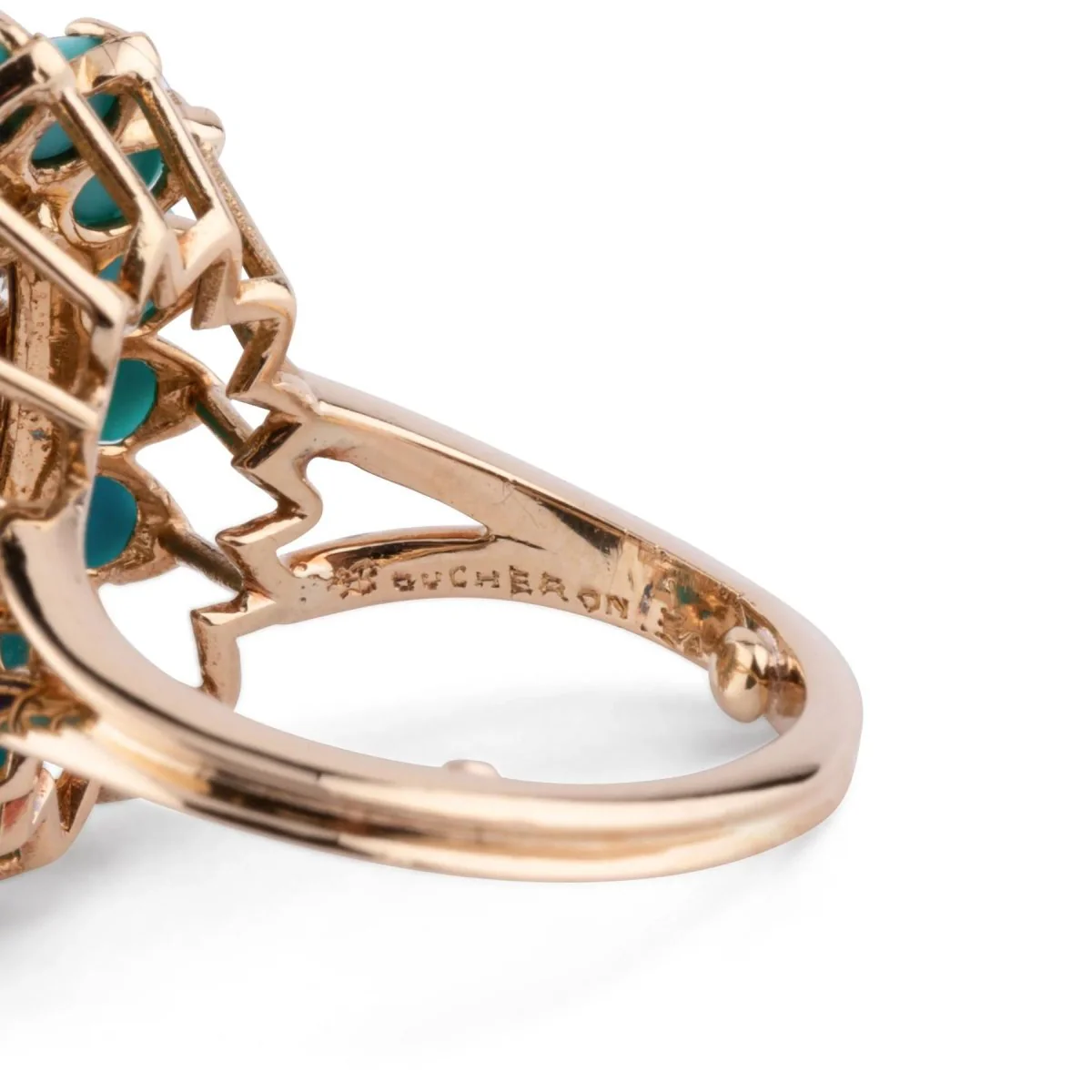 Bague cocktail en or jaune de la maison Boucheron - Image 7