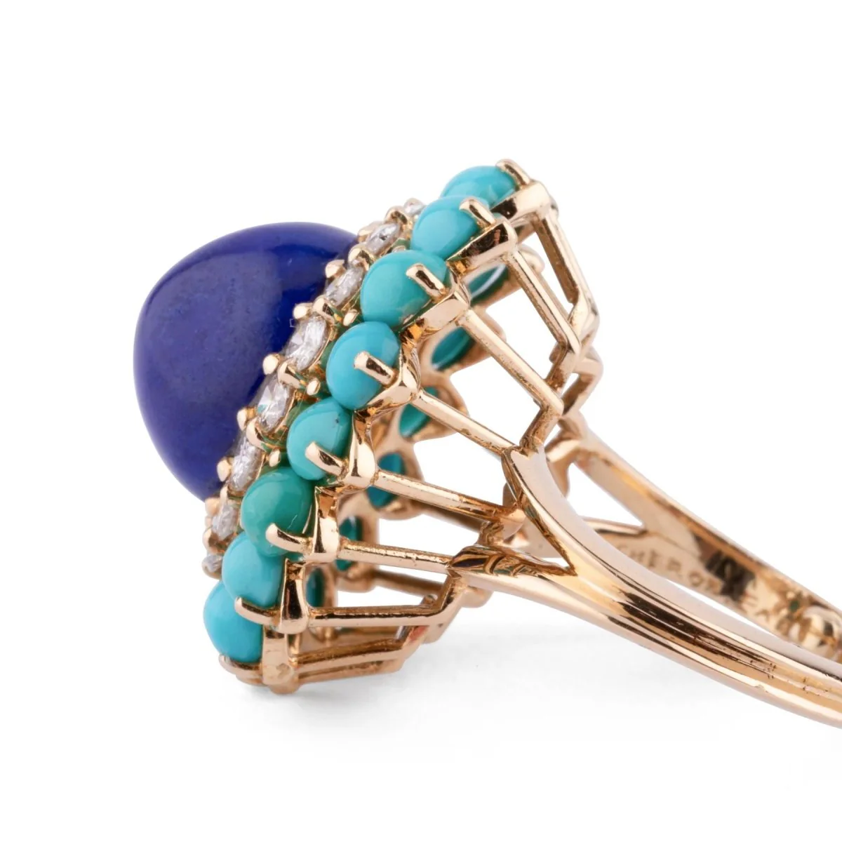 Bague cocktail en or jaune de la maison Boucheron - Image 8