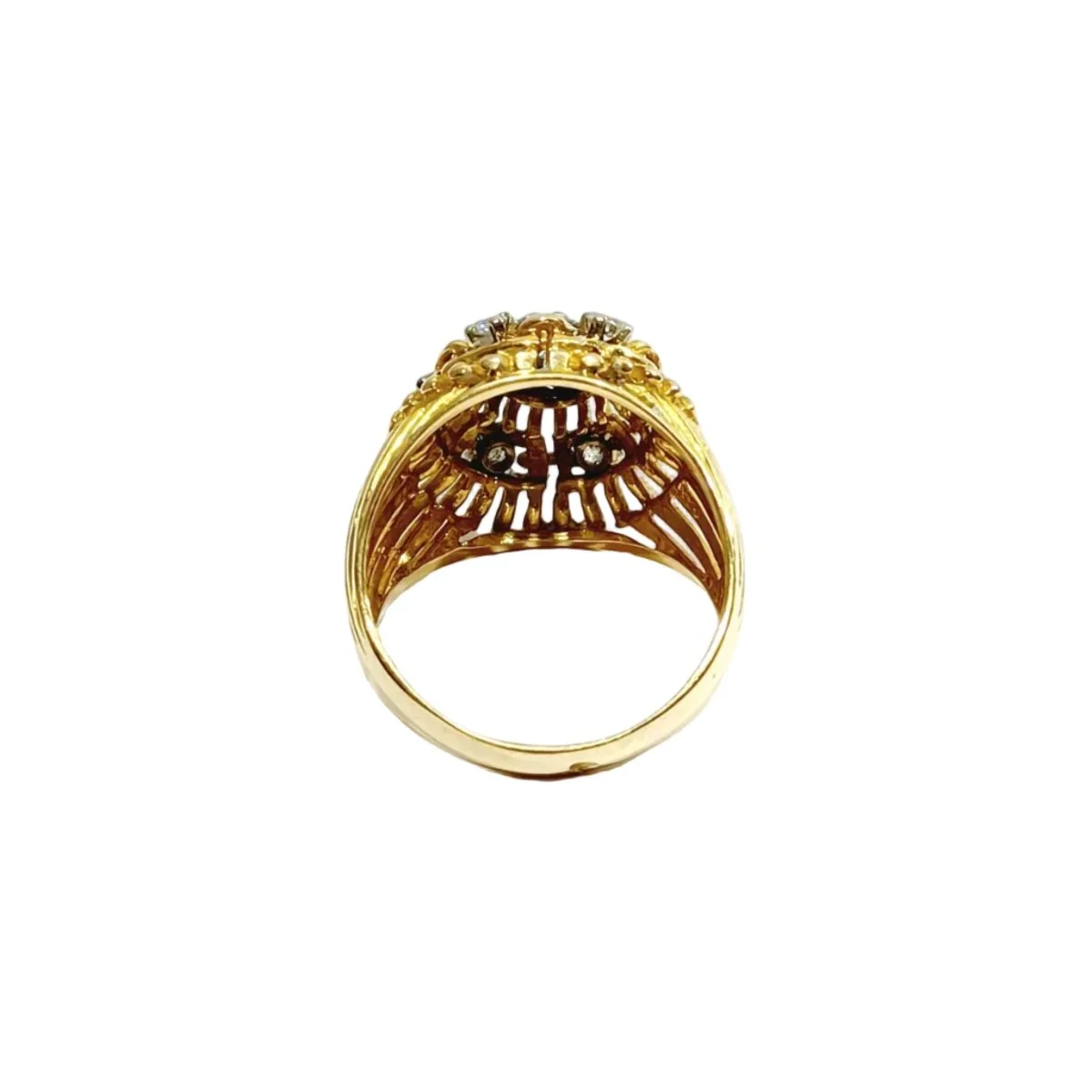 Bague Cocktail en or rose et diamants - Image 5