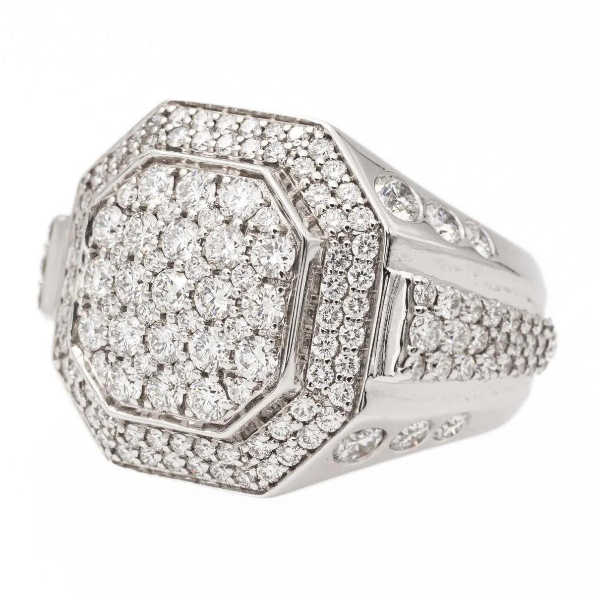 Bague Pavées diamants en or blanc - Image 2