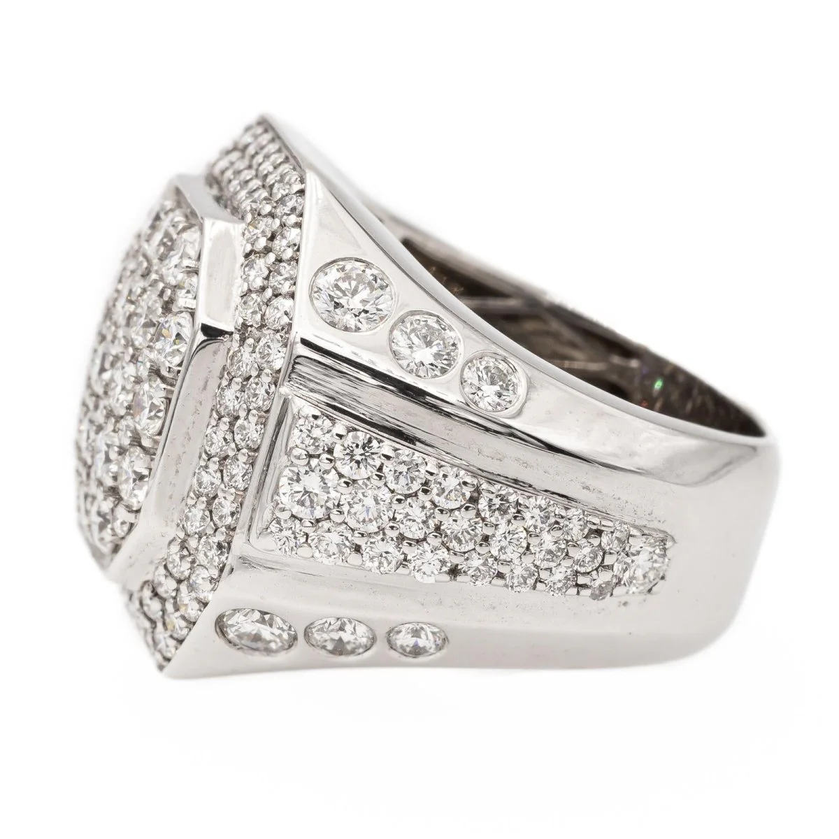 Bague Pavées diamants en or blanc - Image 3