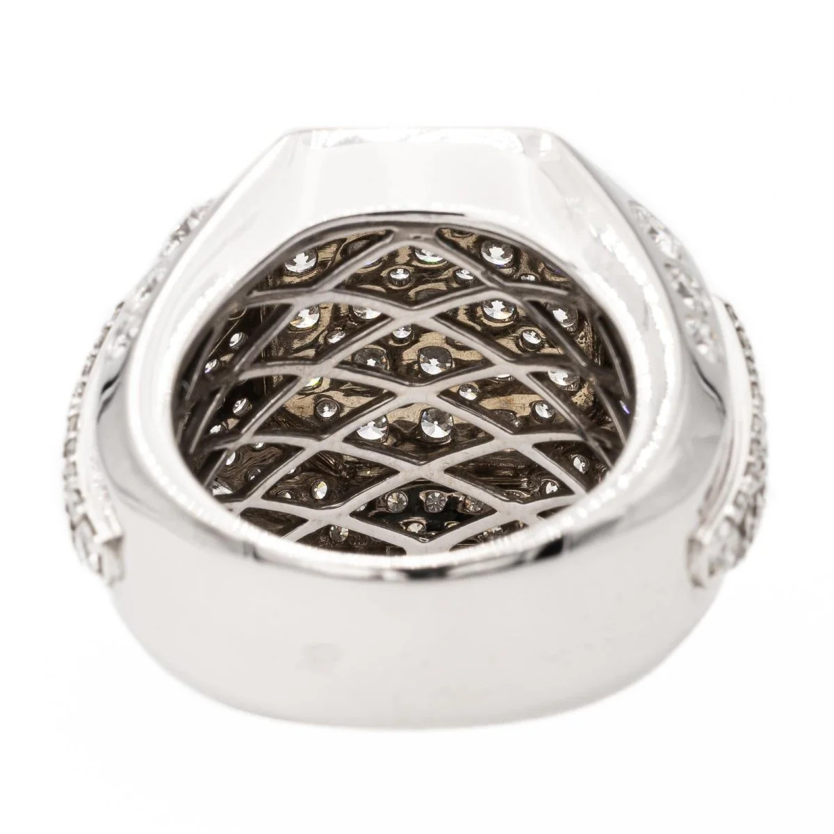 Bague Pavées diamants en or blanc - Image 4