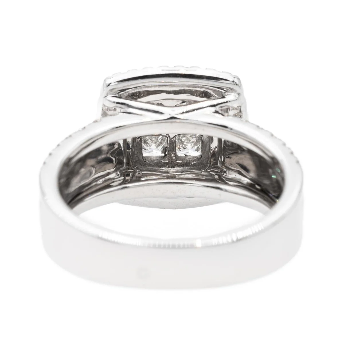 Bague Cocktail Or blanc Diamant - Image 5