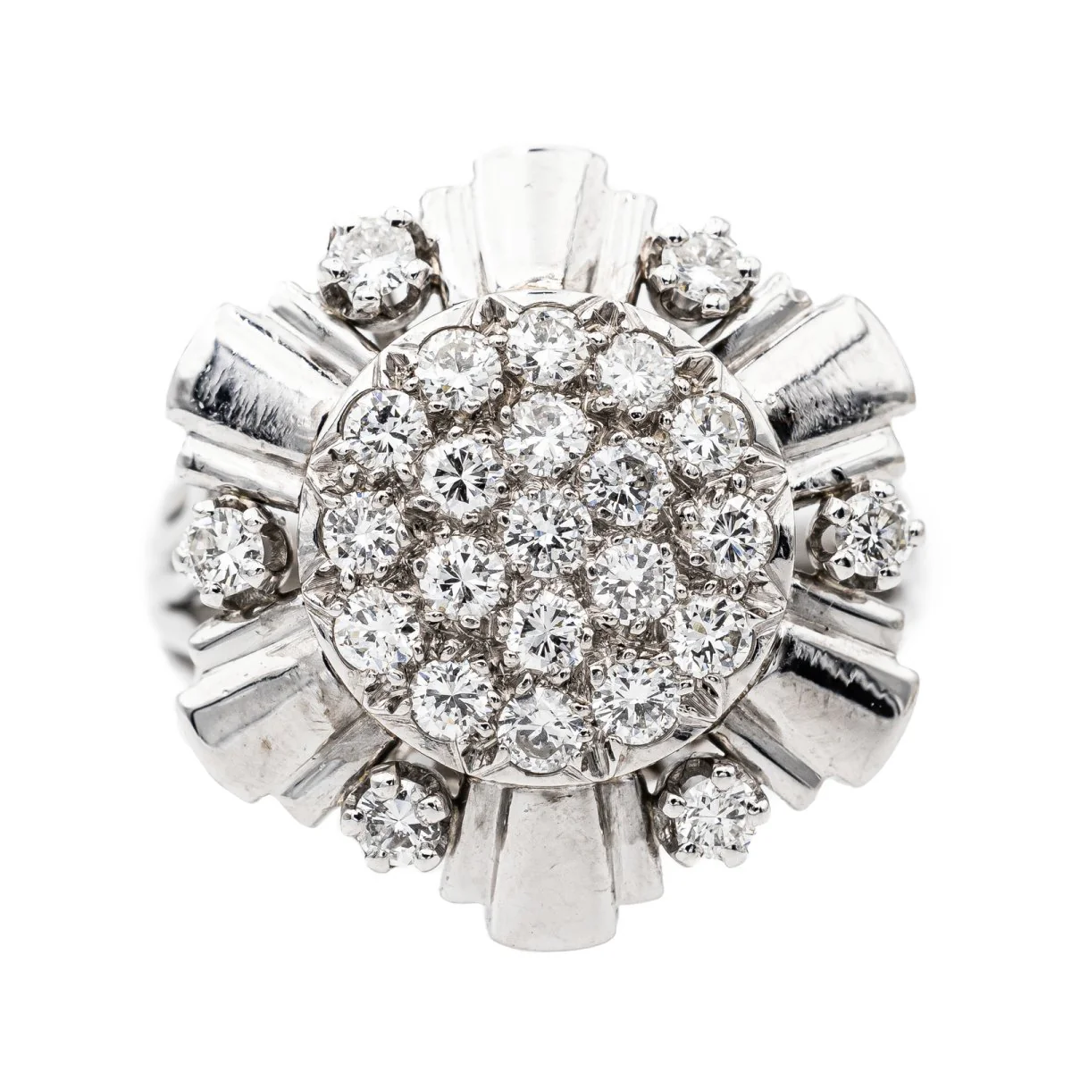 Bague Cocktail en or blanc et diamant
