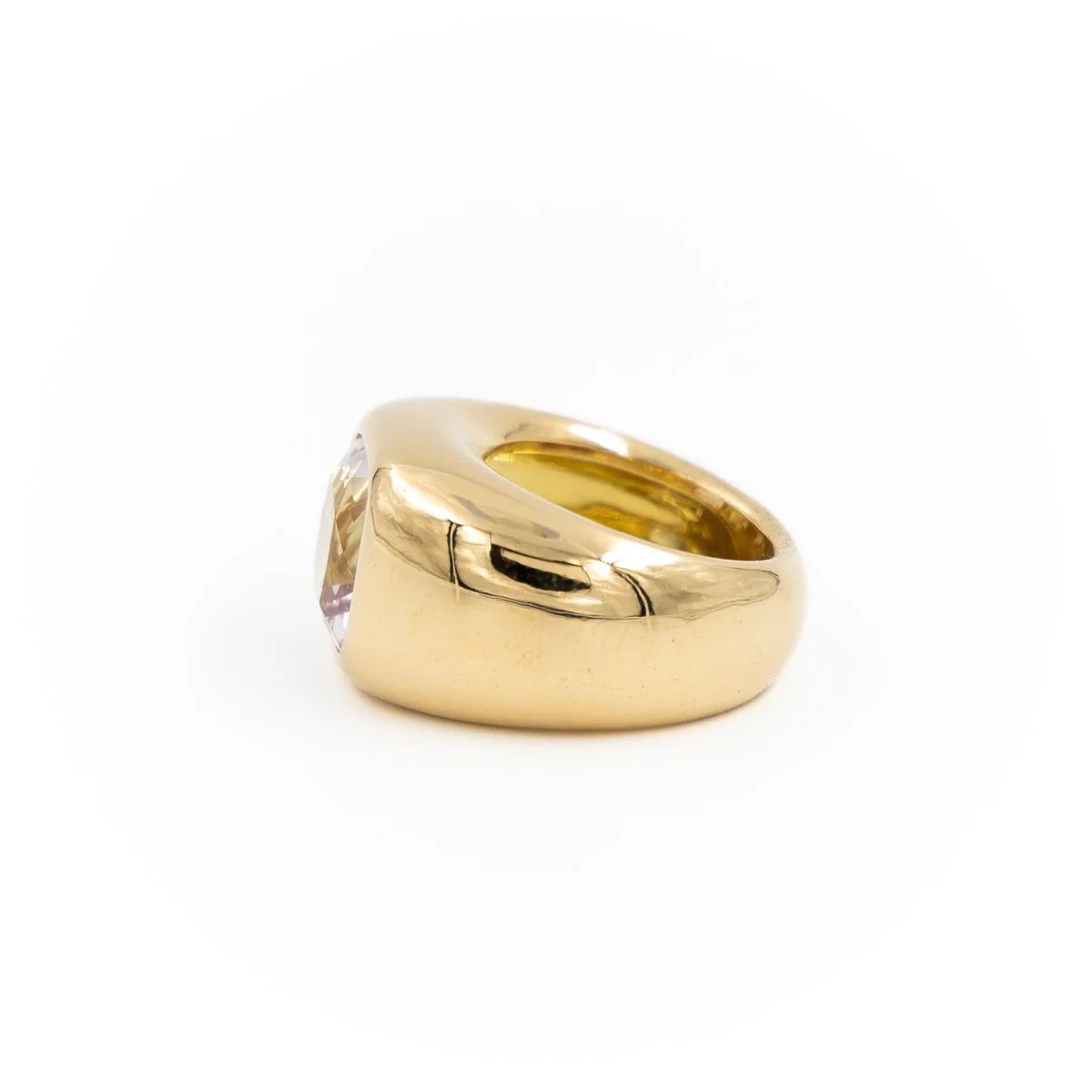 Bague Cocktail Or jaune Améthyste - Image 3