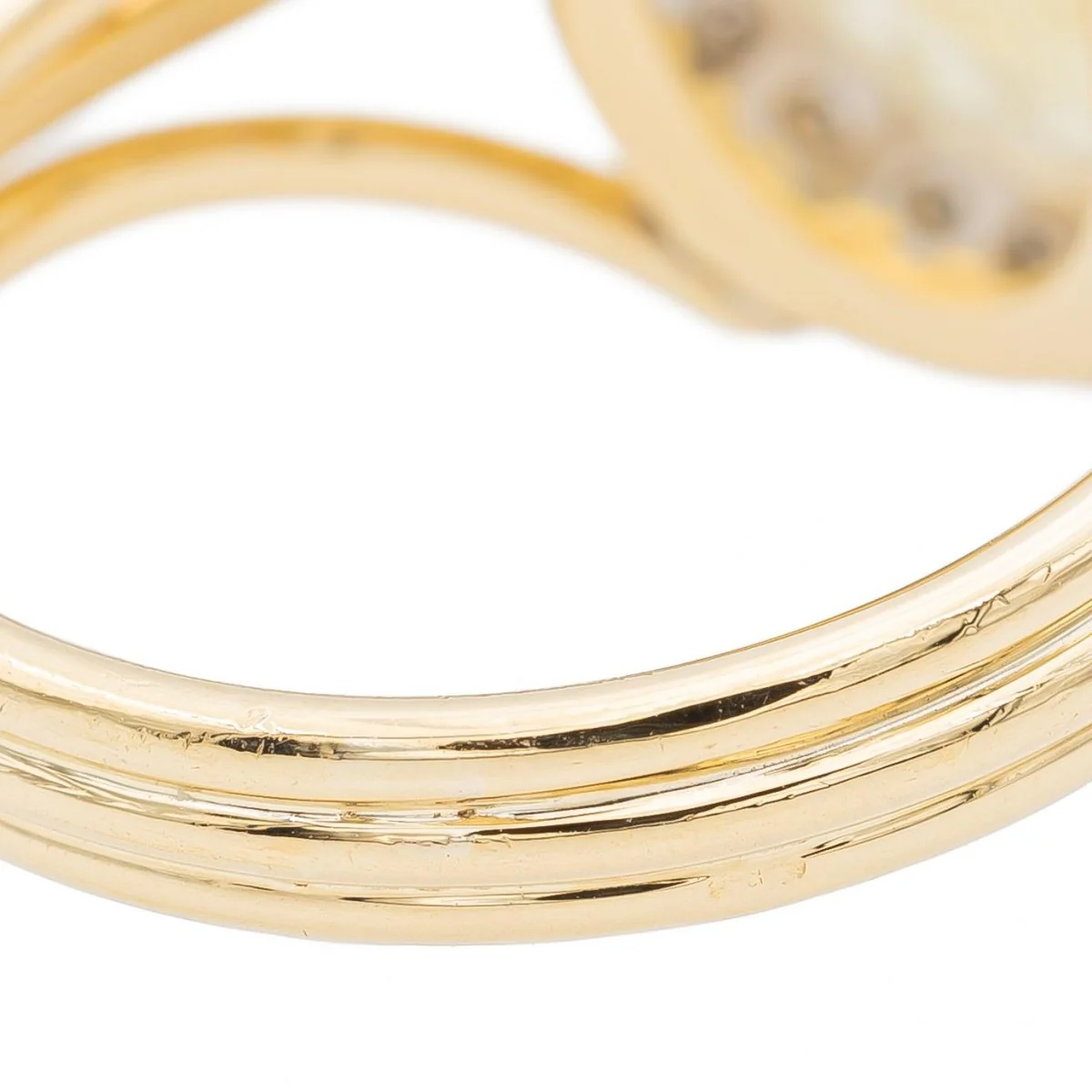 Bague Cocktail Or jaune Citrine - Image 6