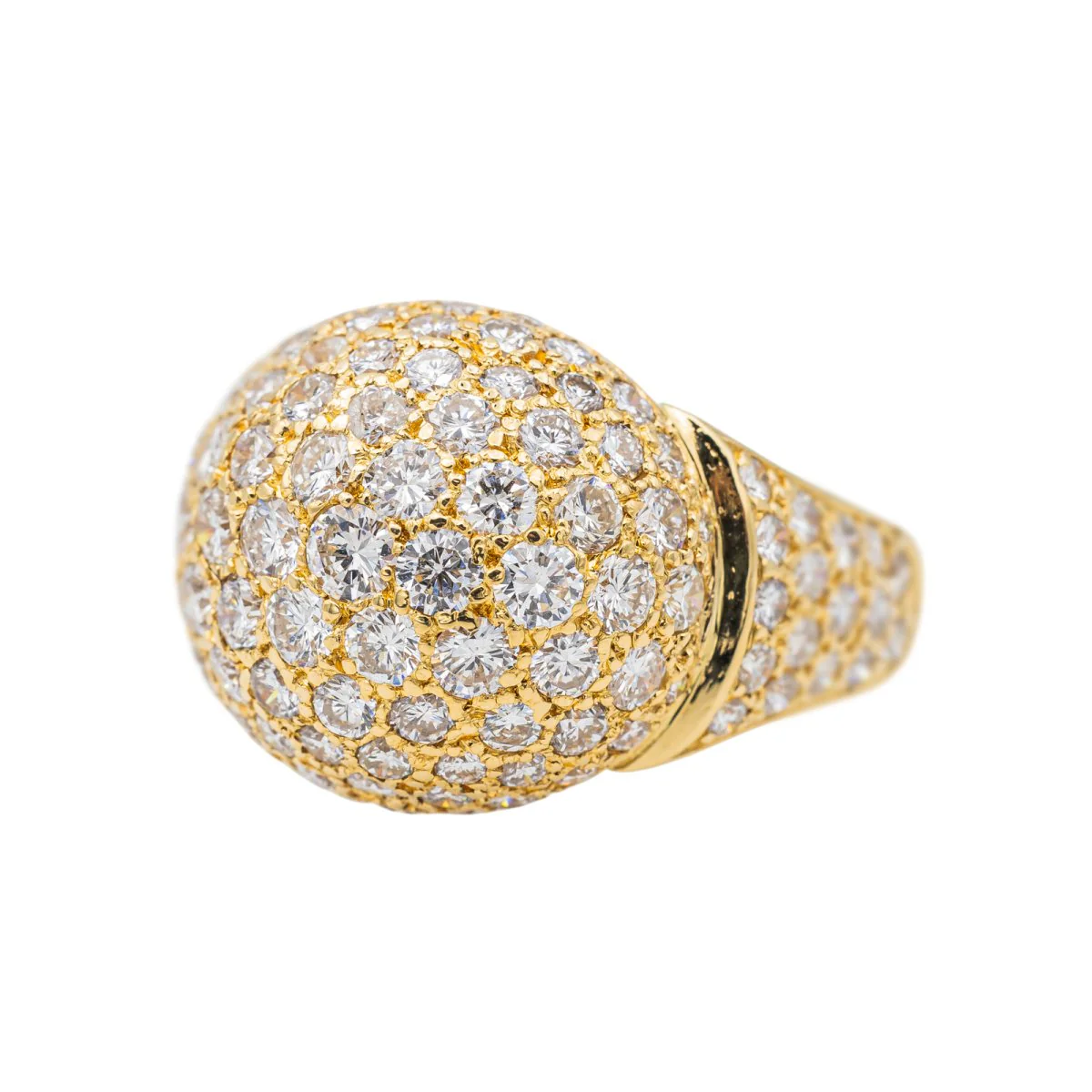 Bague Cocktail Or jaune Diamant - Image 3