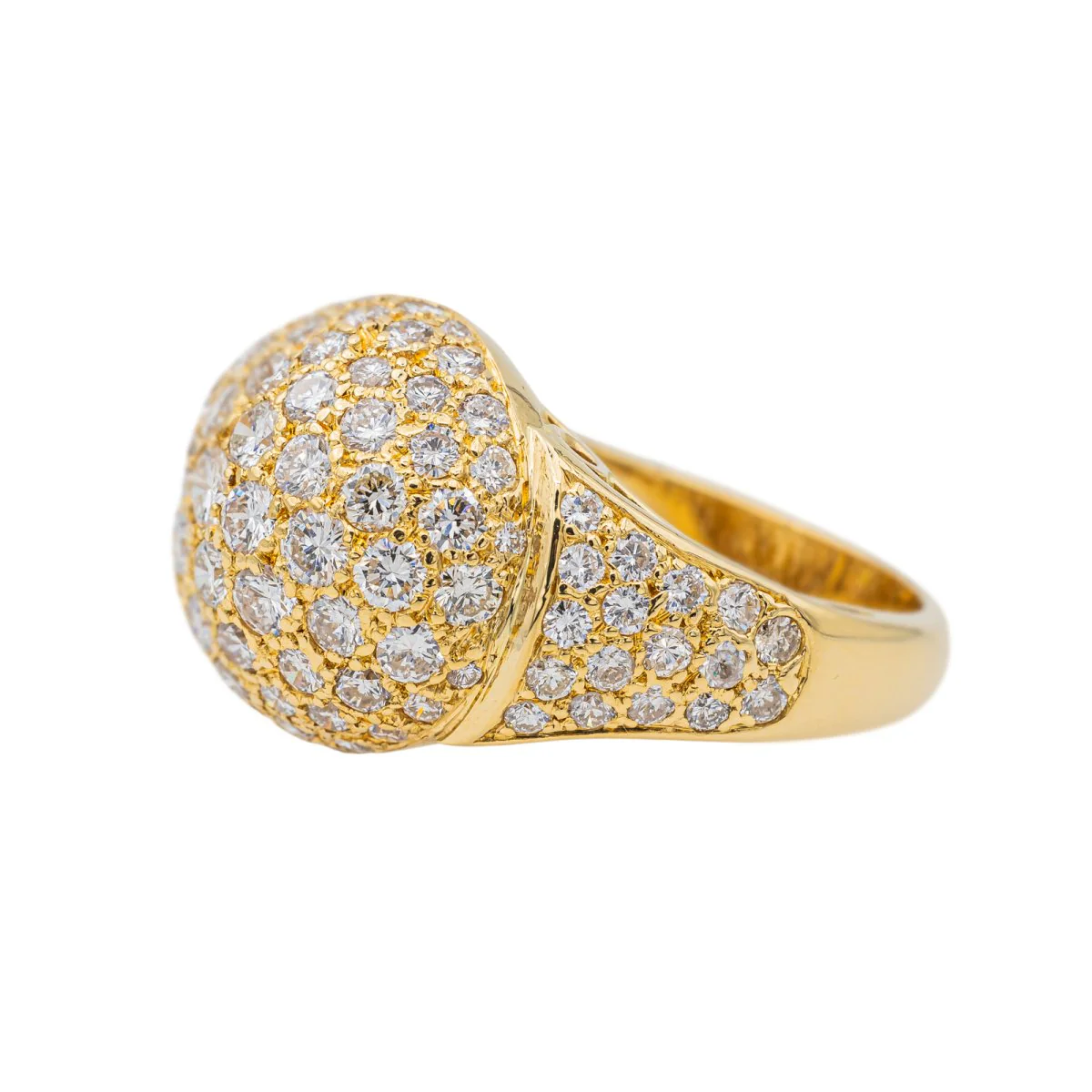 Bague Cocktail Or jaune Diamant - Image 4