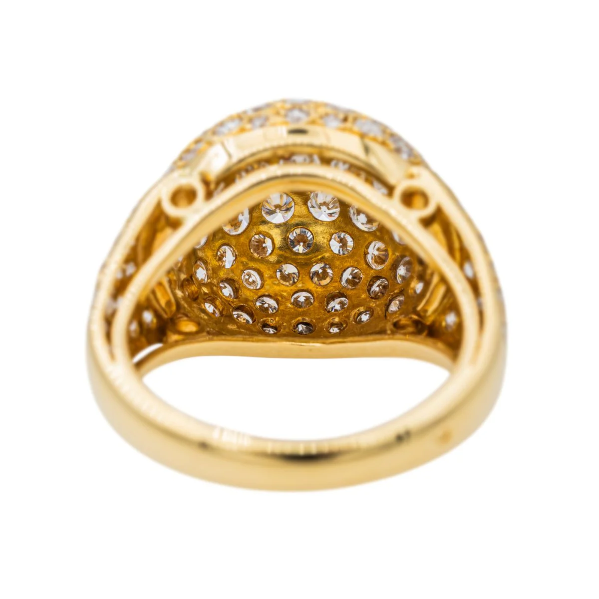 Bague Cocktail Or jaune Diamant - Image 5